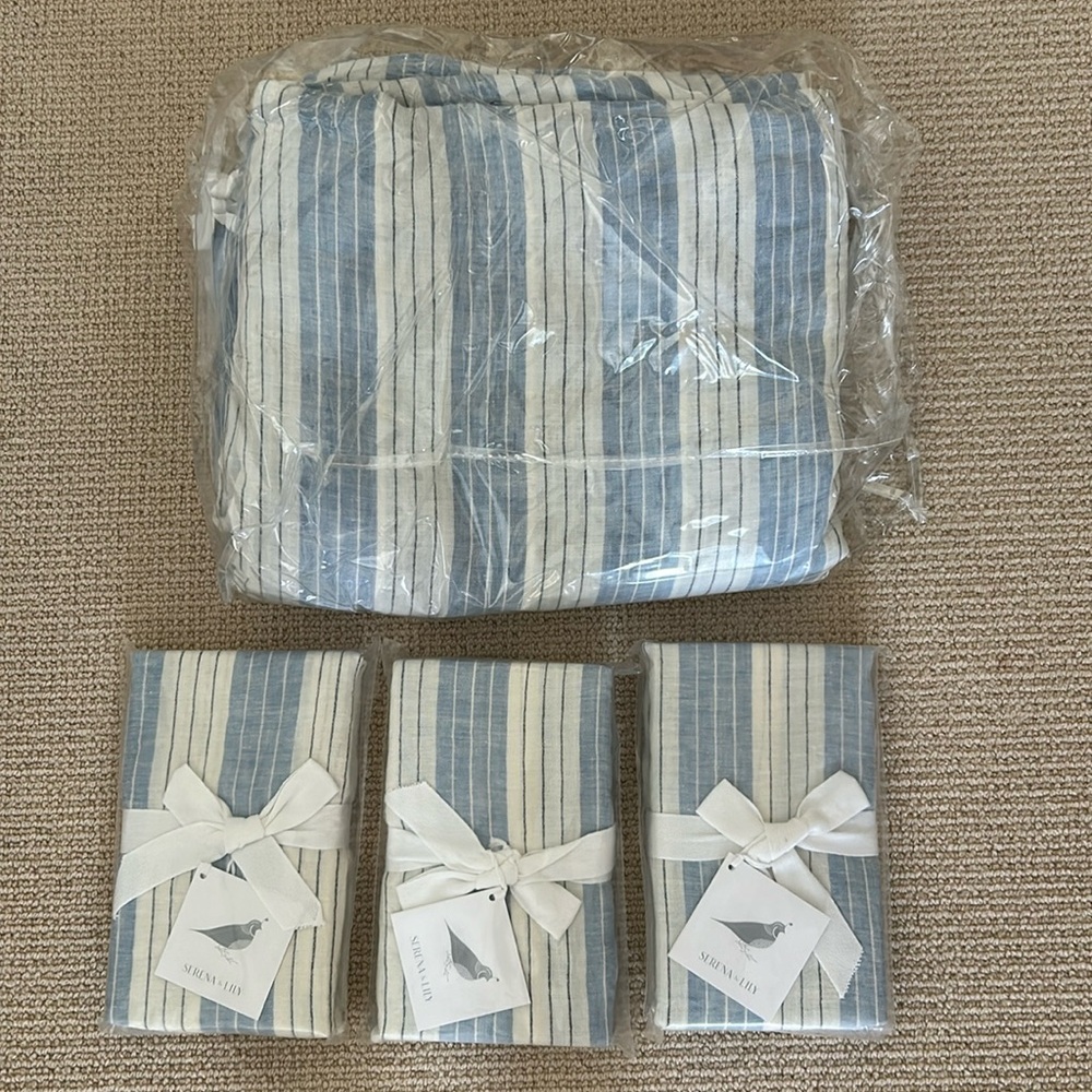 Serena & Lily Duvet and Euro Shams Set